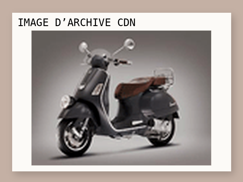Un scooter Vespa Piaggio Elite avec Fun radio de 3.000 €.
