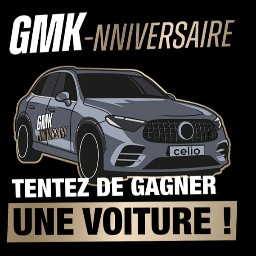 1 voiture Mercedes GLC63 AMG hybride, année 2024, de couleur noire, en très bon état, avec 30 000 k…