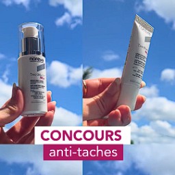 Tentez de gagner : une routine anti-taches Trio White Méla comprenant le sérum anti-taches, le soin de jour SPF50+, le soin de nuit et le contour des yeux Trio White Méla