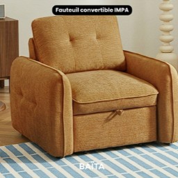 Gagnez : un fauteuil convertible IMPA orange Baita Home