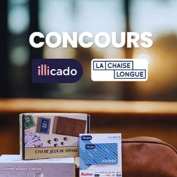 Tentez de gagner : une carte cadeau illicado (150€) une sélection La Chaise Longue spéciale papa comprenant une boîte à montres Oakland, un coffret whisky, des jeux de voyage et une trousse de toilette Label Barbe