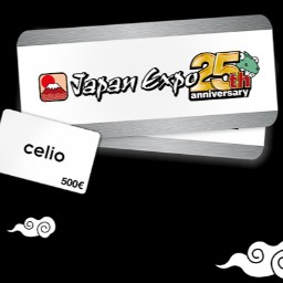 1 lot comprenant : 2 pass 1 jour pour la Japan Expo et 1 carte cadeau Celio (500€).