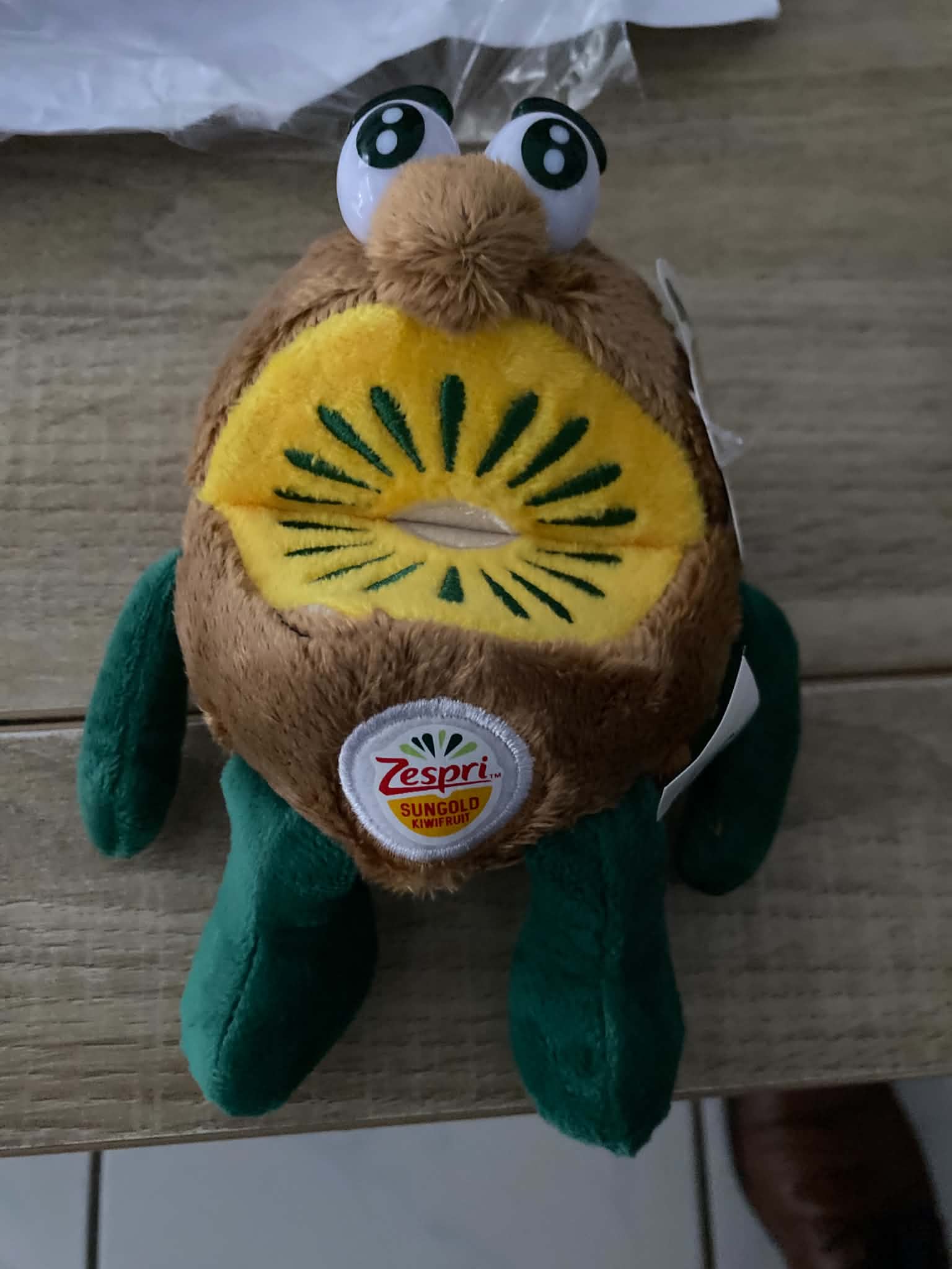 Reçu peluche kiwi